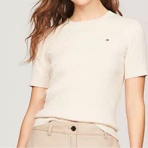 Tommy Hilfiger
Short-Sleeve Cable Knit Sweater